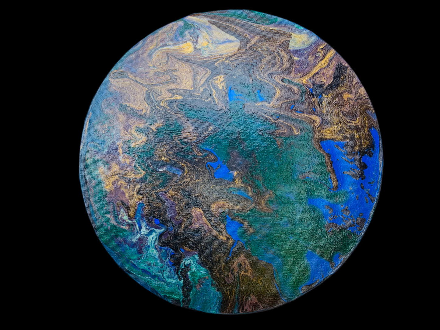Mulitcolored 10" Round Wall Decor