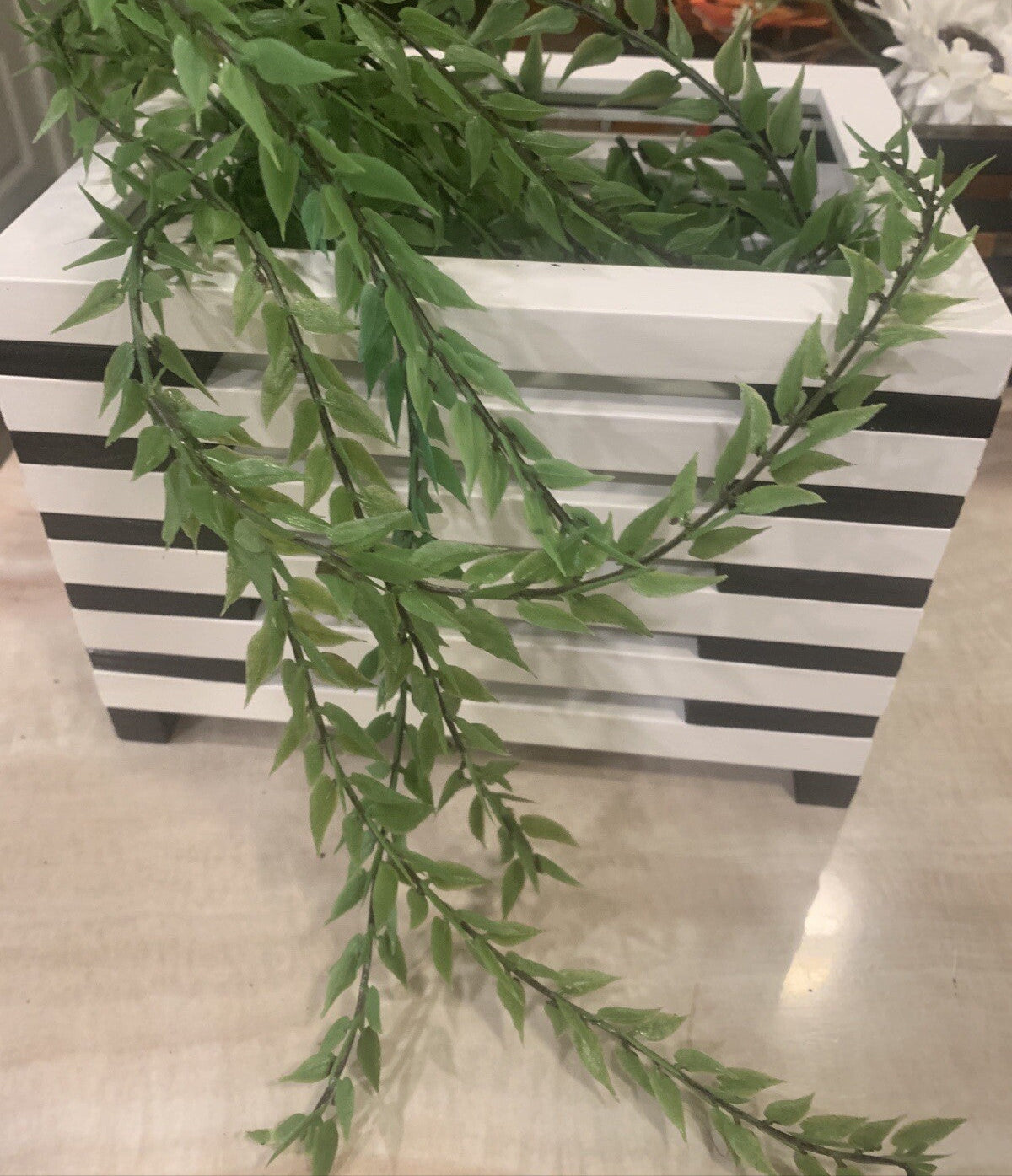 Small Hand Crafted Planter For Faux Plants