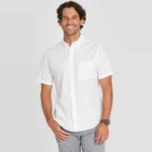 Men's Short Sleeve Button-Down Shirt - Goodfellow & Co™ White.