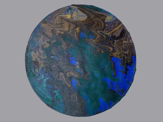 Mulitcolored 10" Round Wall Decor