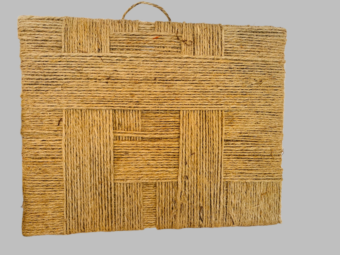 Hand Crafted 8x10 Jute Wall Decor