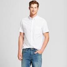 Men's Short Sleeve Button-Down Shirt - Goodfellow & Co™ White.